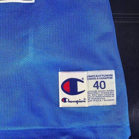 VINTAGE 90'S SHAQUILLE O'NEAL ORLANDO MAGIC CHAMPION JERSEY! - Picture 9 of 10